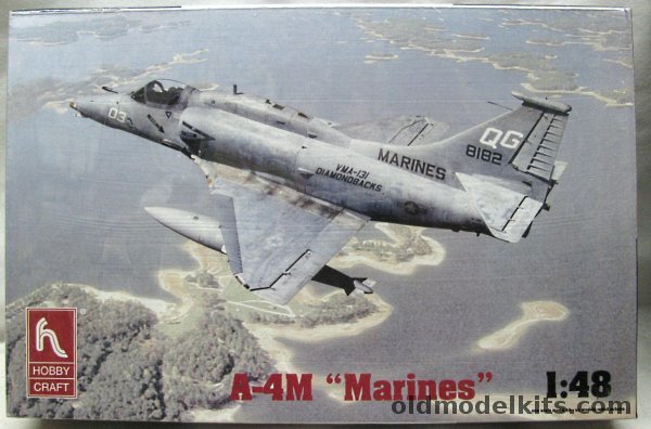 Hobby Craft 1/48 A-4M or A-4AR Skyhawk / US Marines VMA-131 'Diamondbacks' @ 1990 /  Fuerza Aerea Argentina 'Caza V' @ 2000 Argentina Falklands, HC1429 plastic model kit